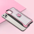 Colorful transparent kickstand ultra thin pc tpu phone case for iphone 11 pro max 2019
