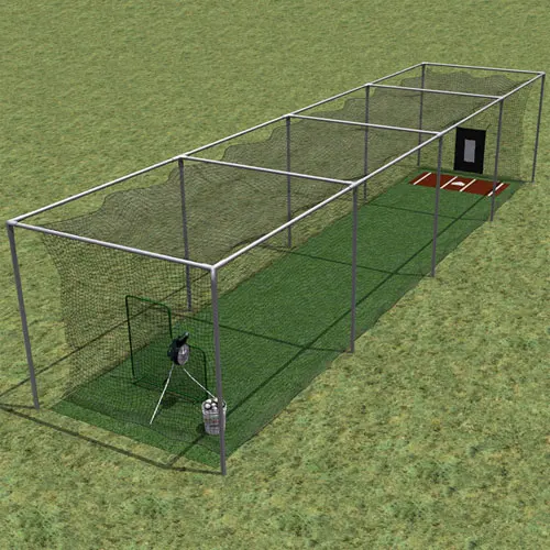 2.1mm30'x12'x10' Heavy duty HDPE baseball batting cage durable weather proof indoor/outdoor baseball/softball batting cage net, Black
2.1mm30'x12'x10' Heavy duty HDPE baseball batting cage durable weather proof indoor/outdoor baseball/softball batting cage net, Black