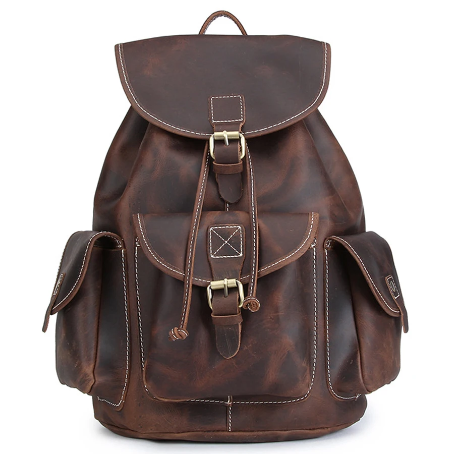 Leathercraft Men's Genuine Leather Vintage Utility Rubbed Cinched Backpack with Buckle Closures, Customized
Leathercraft Men's Genuine Leather Vintage Utility Rubbed Cinched Backpack with Buckle Closures, Customized
