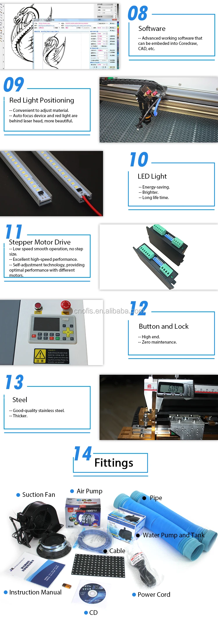 New Design 4060 CO2 Laser Cutting Engraving Machine Wood Leather Paper Rubber Plywood Crystal AI DST PLT Available Yiwu
