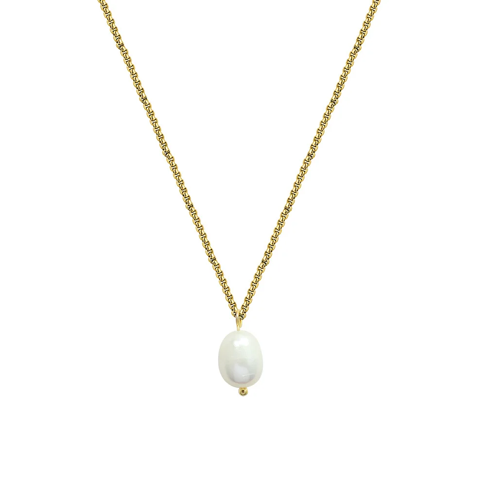 Ins Stainless Steel Waterproof Jewelry 18k Gold Freshwater Pearl Necklace Women Jewelry Fresh Water Pearl Necklace Chain
Ins Stainless Steel Waterproof Jewelry 18k Gold Freshwater Pearl Necklace Women Jewelry Fresh Water Pearl Necklace Chain