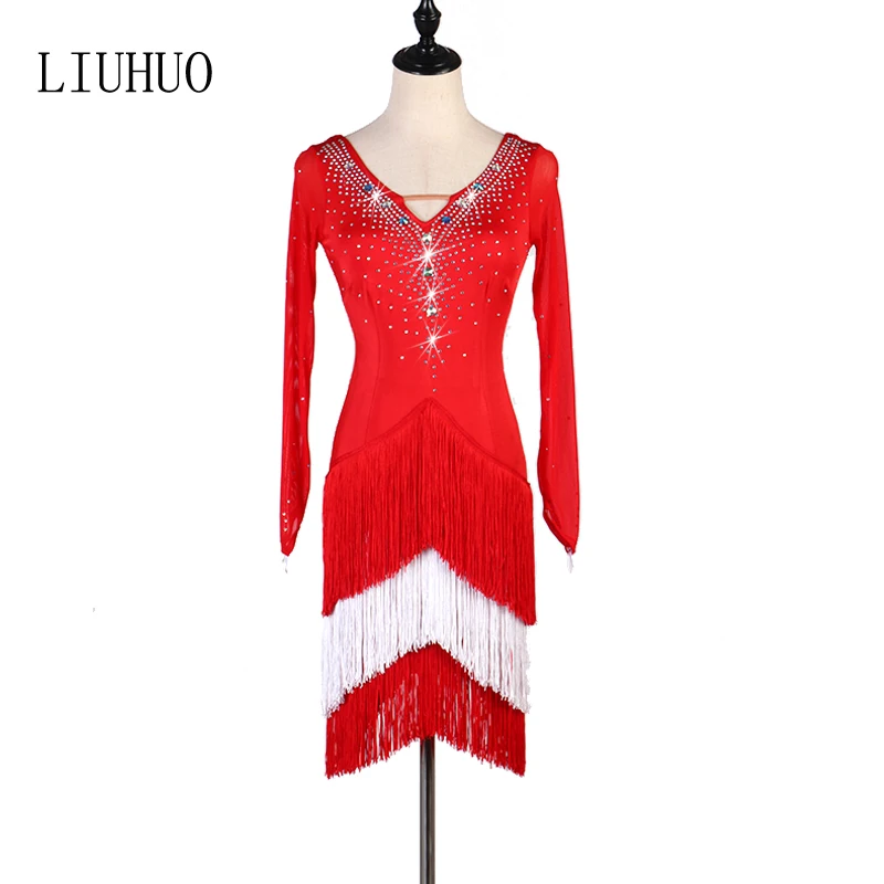 Long Sleeve Latin Salsa Dance Dresses Ladies Latin Ballroom Dance Competition Dress Women Dance Standard Costumes
Long Sleeve Latin Salsa Dance Dresses Ladies Latin Ballroom Dance Competition Dress Women Dance Standard Costumes