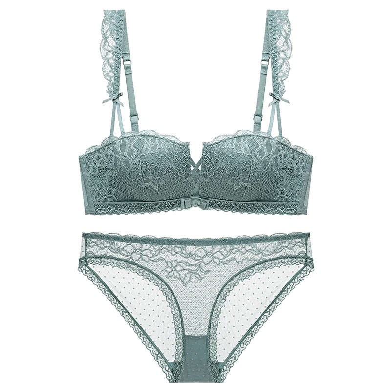 Hot style four-corner cup non-wired bra see through lace briefs for girls women ladies, White black gray green
Hot style four-corner cup non-wired bra see through lace briefs for girls women ladies, White black gray green