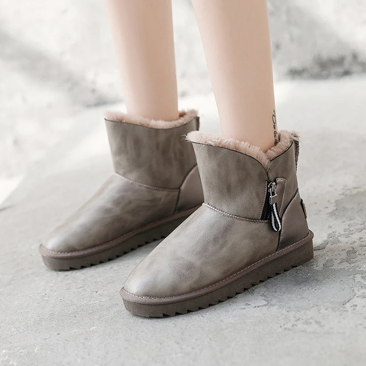 Woman Shoes New Arrivals 2021 Round Toe Plush Zipper Winter Waterproof Flat Snow Boots, Gray,black
Woman Shoes New Arrivals 2021 Round Toe Plush Zipper Winter Waterproof Flat Snow Boots, Gray,black