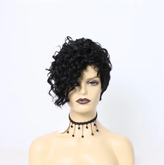 AiShiLi short pixie cut wigs heat resistant Synthetic fiber natural wave black synthetic hair wigs for black women
AiShiLi short pixie cut wigs heat resistant Synthetic fiber natural wave black synthetic hair wigs for black women