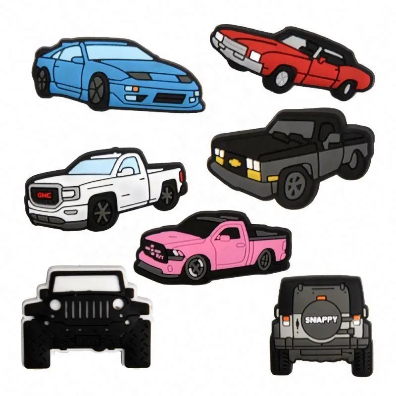 Custom Pickup Trucks Small Car Bottles Croc shoe charms Rainbow decoration croc charms Christmas gifts for kids
Custom Pickup Trucks Small Car Bottles Croc shoe charms Rainbow decoration croc charms Christmas gifts for kids
