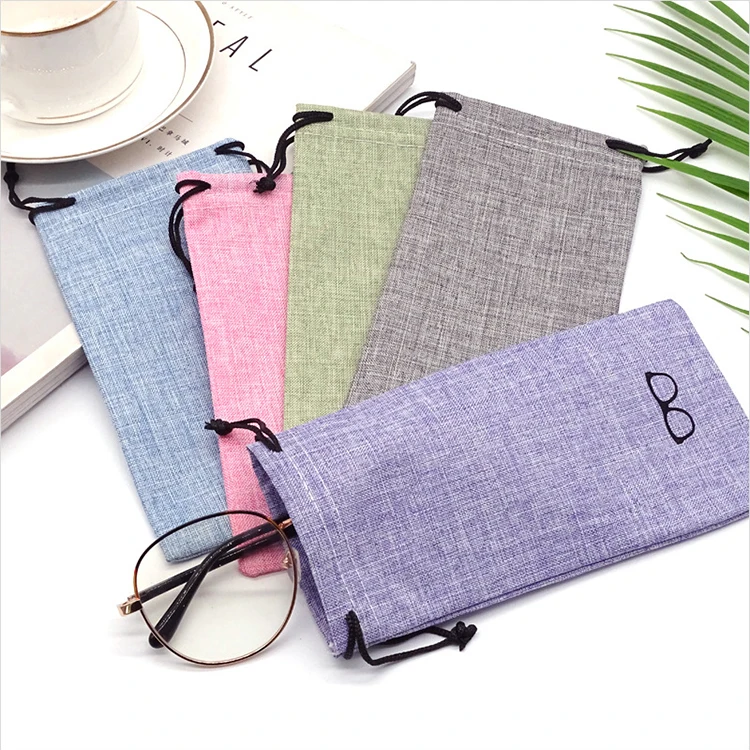 Wholesale Linen Eyewear Bag Custom Logo Glasses Storage Bags Drawstring Pocket Reading Glasses Oversized Frame Sunglasses Bag, 6 colors
Wholesale Linen Eyewear Bag Custom Logo Glasses Storage Bags Drawstring Pocket Reading Glasses Oversized Frame Sunglasses Bag, 6 colors