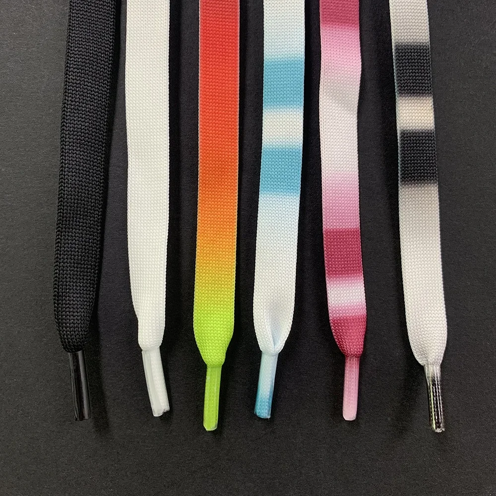 Fashion Multi-color Polyester Flat Shoelaces Football Shoelace With Plastic Buckle Polyester Gradient Shoe Laces, As picture
Fashion Multi-color Polyester Flat Shoelaces Football Shoelace With Plastic Buckle Polyester Gradient Shoe Laces, As picture