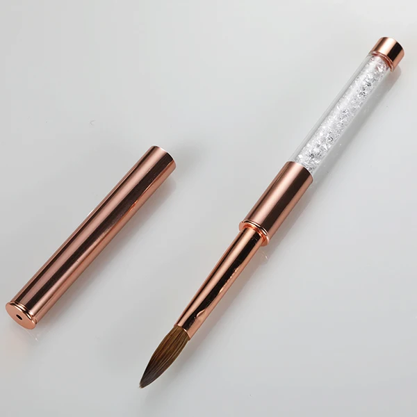 Aokitec Rose Gold Rhinestones Handle Crystal Pen Crimped Kolinsky Sable Nail Art Brush
Aokitec Rose Gold Rhinestones Handle Crystal Pen Crimped Kolinsky Sable Nail Art Brush