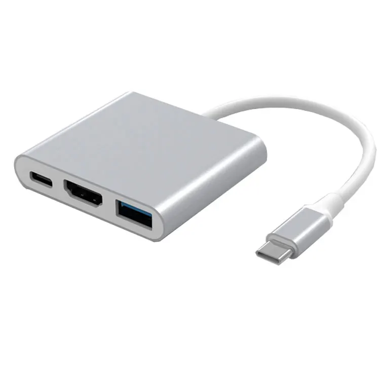 3 in 1 USB 3.0 Type C HUB to 1080P 4K HD docking station 3 in 1 USB C HUB PD Fast Charging Converter Cable Home Audio Adapter
3 in 1 USB 3.0 Type C HUB to 1080P 4K HD docking station 3 in 1 USB C HUB PD Fast Charging Converter Cable Home Audio Adapter