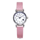 2019 New Genuine Fashion Lady Watch Mesh Belt Quartz Waterproof Rome Steel Strip Student Korean Tide Watch