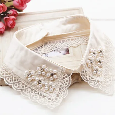 B865 Women Ladies Shirt Collars Pearls Lace Decoration False Necklaces Detachable Collar
B865 Women Ladies Shirt Collars Pearls Lace Decoration False Necklaces Detachable Collar