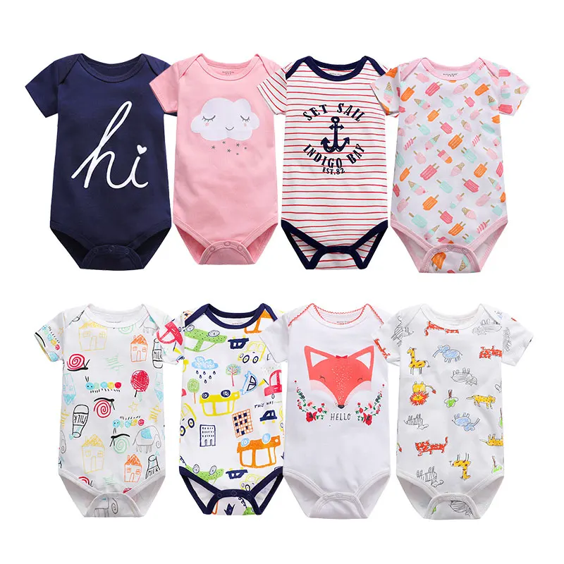 Amazon Hot Selling Soft Newborn Baby Clothes Summer Short Sleeve Cotton Baby Romper Print Bodysuits For Baby, Mix color
Amazon Hot Selling Soft Newborn Baby Clothes Summer Short Sleeve Cotton Baby Romper Print Bodysuits For Baby, Mix color