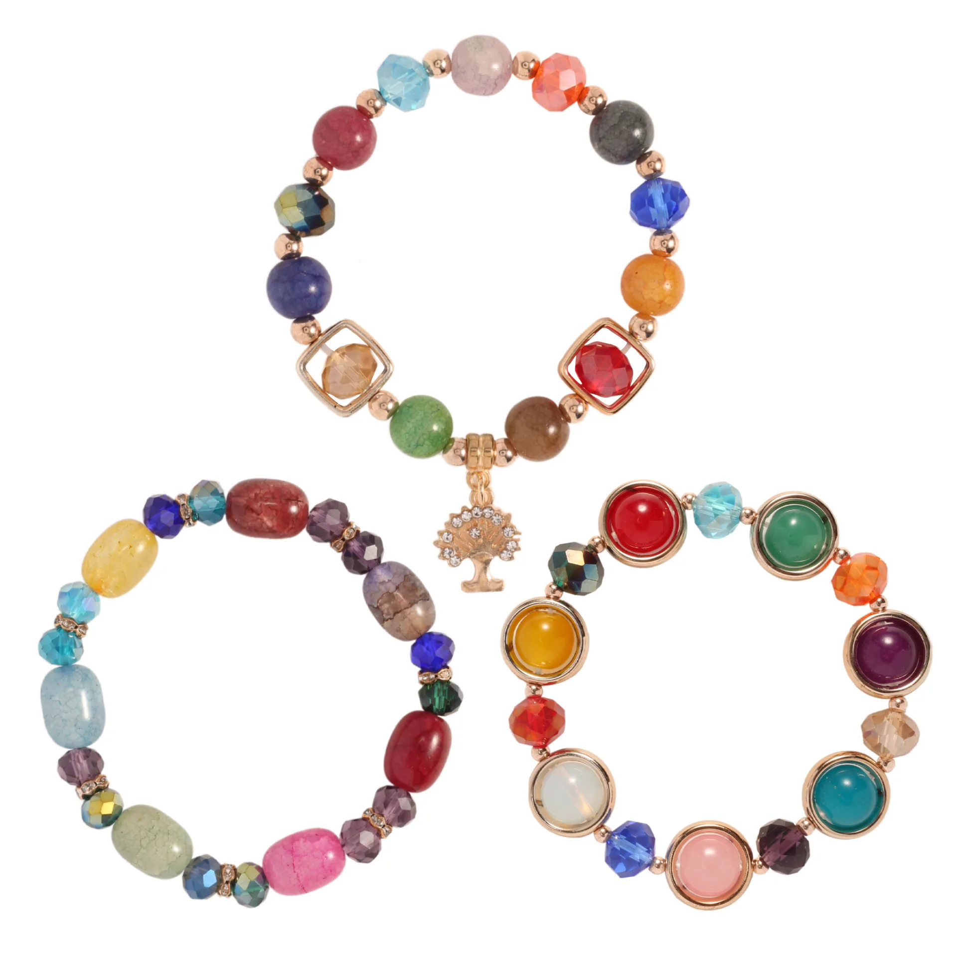 New Fashion Bohemian Crystal Bead Chain Handmade String Alloy Pendant Bracelet Women Wholesale, Accept custom colors
New Fashion Bohemian Crystal Bead Chain Handmade String Alloy Pendant Bracelet Women Wholesale, Accept custom colors