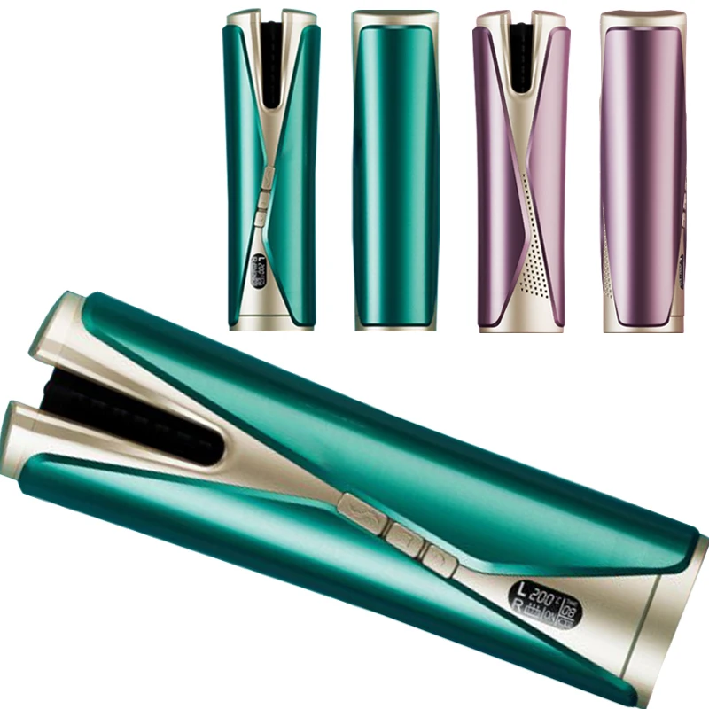 Cordless magic Ceramic Rotating Lcd Portable Usb Rechargeable Auto Mini curling iron Automatic wireless Hair Curler, Customized
Cordless magic Ceramic Rotating Lcd Portable Usb Rechargeable Auto Mini curling iron Automatic wireless Hair Curler, Customized