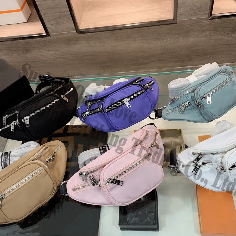 Top Quality Canvas Chain Zipper Black waist bag Bust Chest bags ladies handbag
Top Quality Canvas Chain Zipper Black waist bag Bust Chest bags ladies handbag