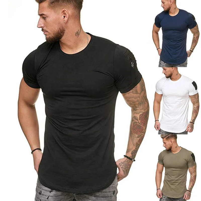 Pocket Zipper Patchwork Casual Oversize Men's T-shirts, Black/white/navy/army green
Pocket Zipper Patchwork Casual Oversize Men's T-shirts, Black/white/navy/army green
