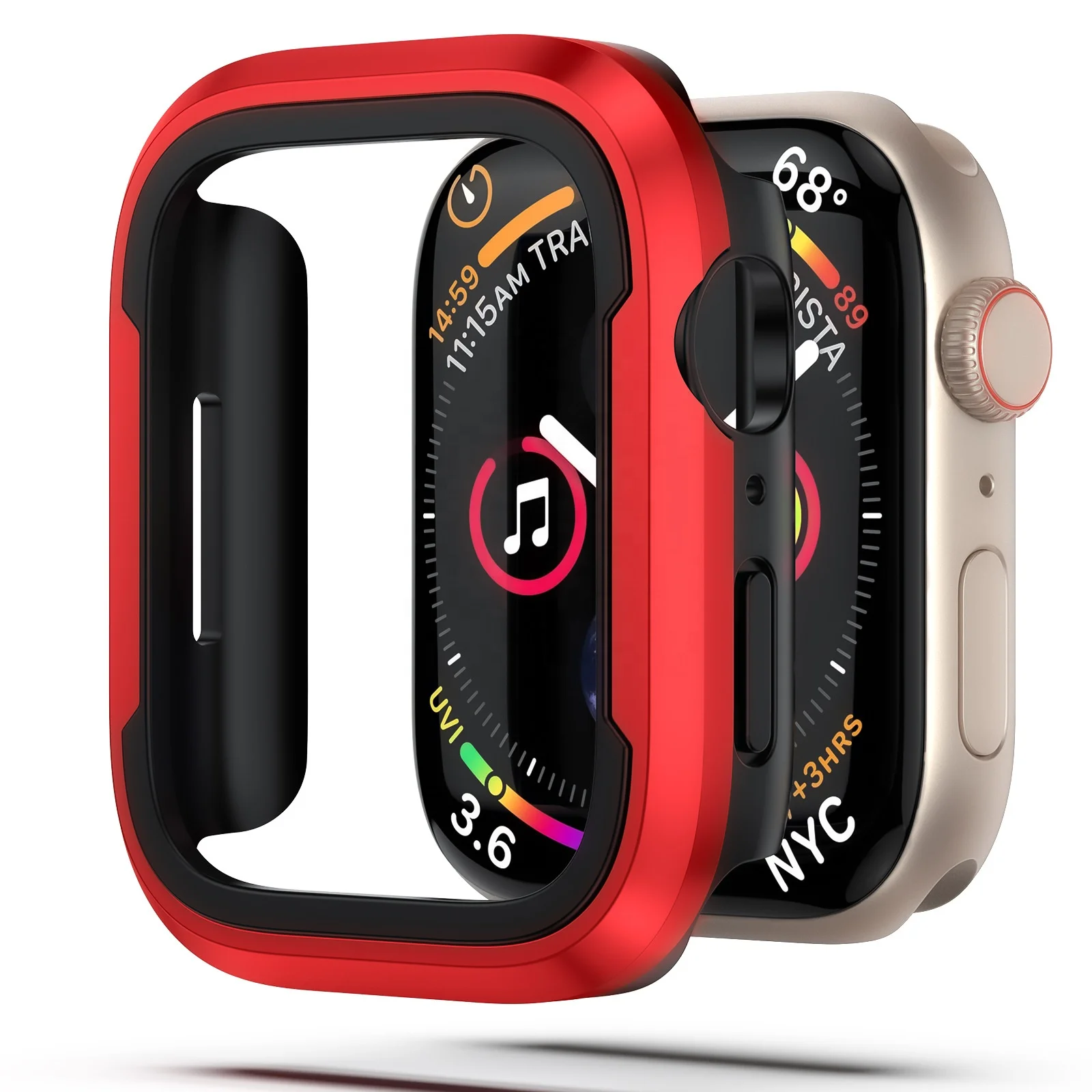 Luxury Shatterproof Watch Case For Apple Watch Series 7 TPU And Aluminum Alloy Iwatch Protective Case Cover, Multi colors
Luxury Shatterproof Watch Case For Apple Watch Series 7 TPU And Aluminum Alloy Iwatch Protective Case Cover, Multi colors