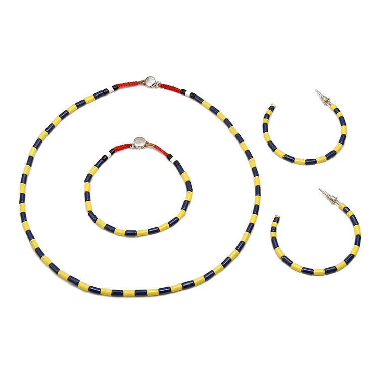 Best Quality Women Jewelry Set Alloy Enamel Necklace Bracelet Earrings Jewelry, Black white color
Best Quality Women Jewelry Set Alloy Enamel Necklace Bracelet Earrings Jewelry, Black white color