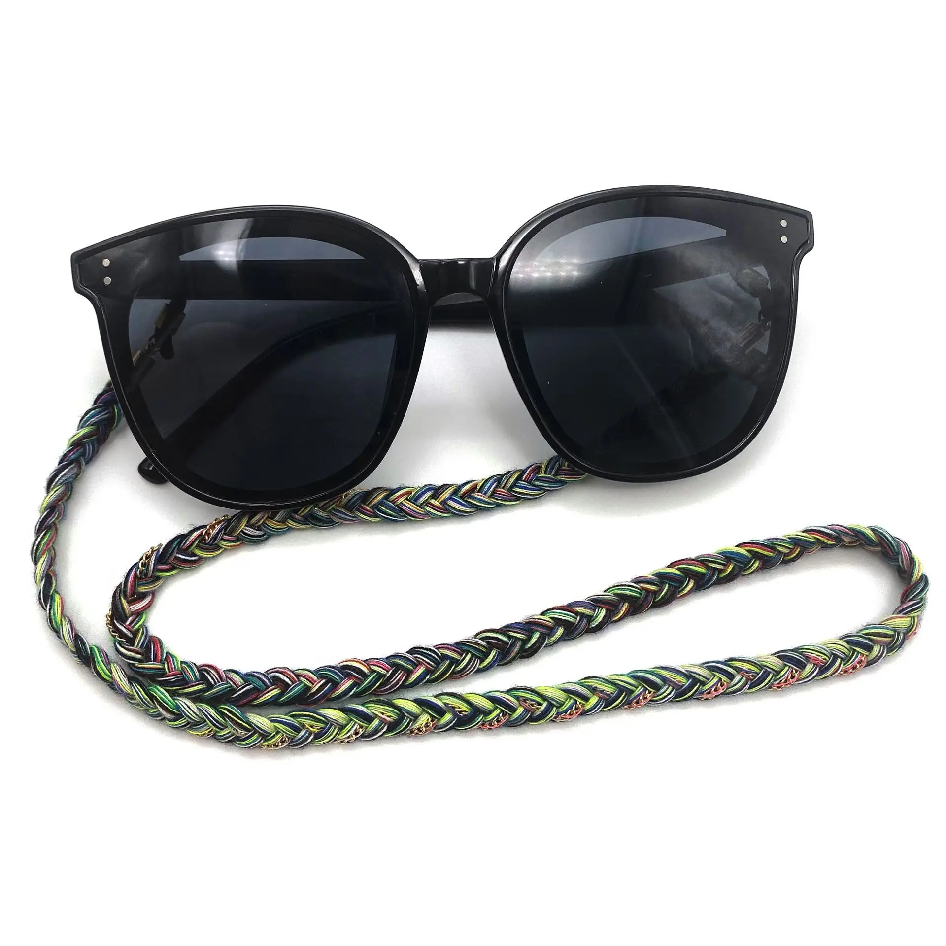 Handmade Braided Cotton Rope Mixed Metal Chain Sunglasses Cord Eye Glasses Eyewear Eyeglasses Rope Chain For Eyeglasses, Green,red
Handmade Braided Cotton Rope Mixed Metal Chain Sunglasses Cord Eye Glasses Eyewear Eyeglasses Rope Chain For Eyeglasses, Green,red