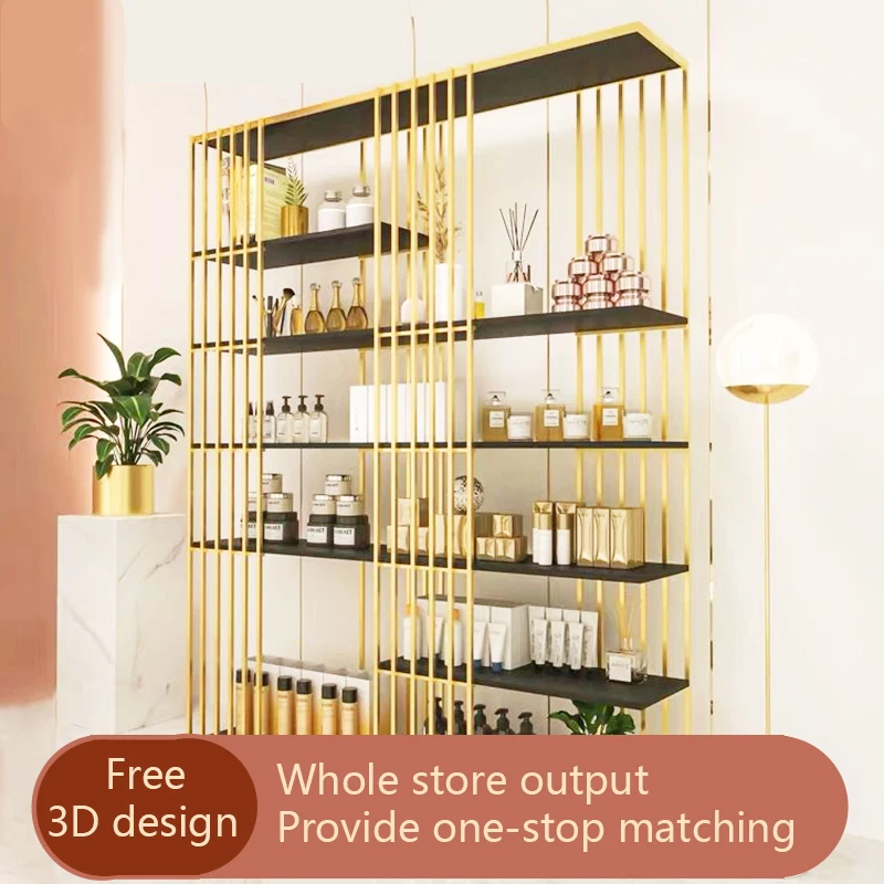 Modern Simple Golden Light Luxury Cosmetics Clothing Store Shelf Beauty Product Display Cabinet Partition Shelf Display Rack
Modern Simple Golden Light Luxury Cosmetics Clothing Store Shelf Beauty Product Display Cabinet Partition Shelf Display Rack