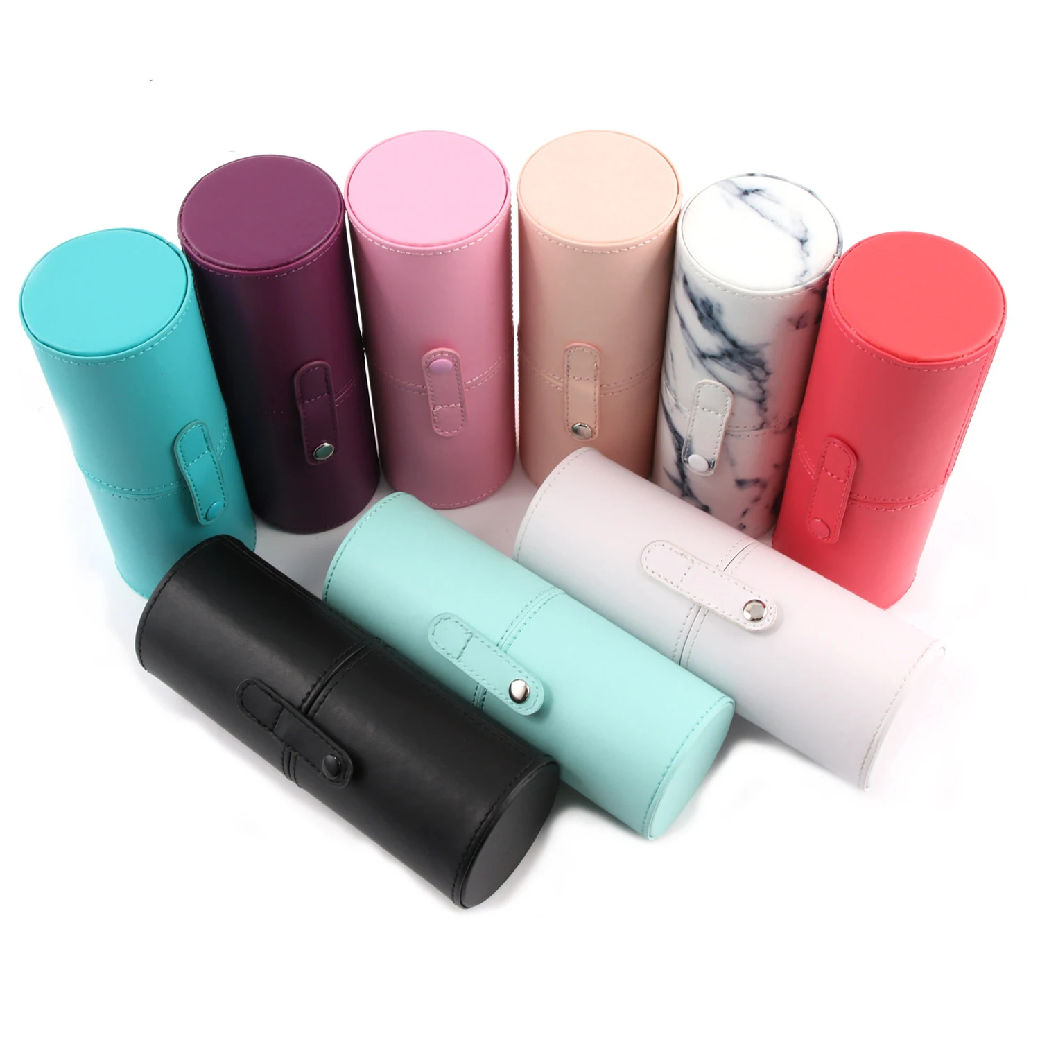 PU Leather Cosmetic Case Portable Makeup Brush Holder Cup Holder Cosmetic Tool Kit Case Containers Space-saving, Different colors
PU Leather Cosmetic Case Portable Makeup Brush Holder Cup Holder Cosmetic Tool Kit Case Containers Space-saving, Different colors