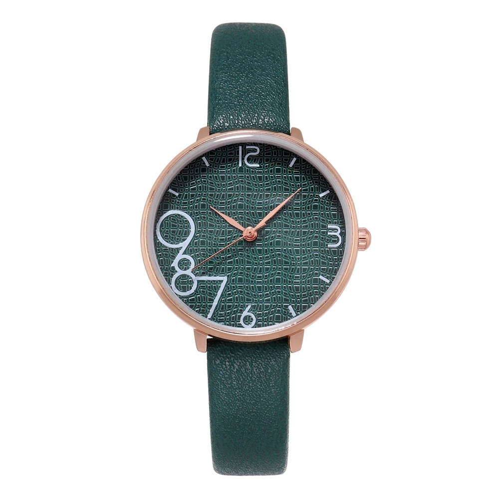 In stock leather strap art digital display simple fashion ladies quartz watch, As picture
In stock leather strap art digital display simple fashion ladies quartz watch, As picture