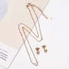 2019 SAF wholesale zinc alloy rhinestone Korean new grace fashion gold women jewelry set