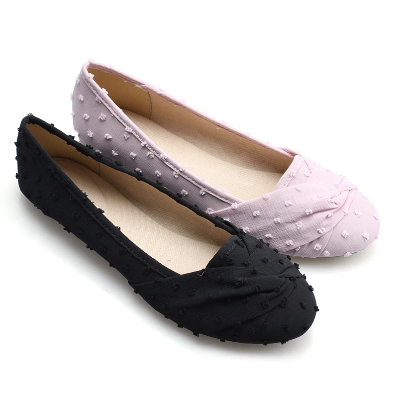 

the women popular fashion basic causal mesh upper with special bow canvas lining soft insole flat shoes, Black/pink