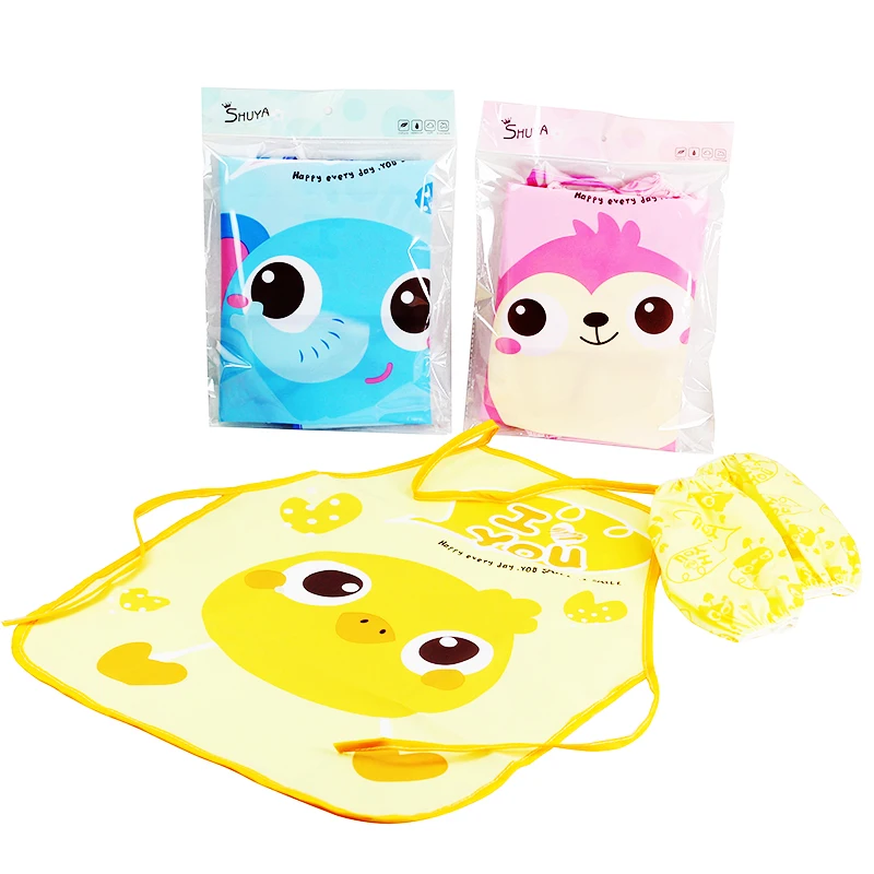 Wholesale Cartoonchild apronkitchen household supplies child drawing pinafore, Powder blue yellow
Wholesale Cartoonchild apronkitchen household supplies child drawing pinafore, Powder blue yellow