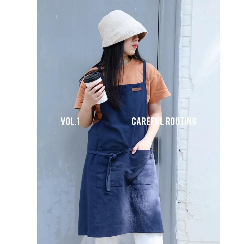 New Design High Quality Korean-japanese Style Cotton Canvas Apron Custom Logo Cooking Apron
New Design High Quality Korean-japanese Style Cotton Canvas Apron Custom Logo Cooking Apron