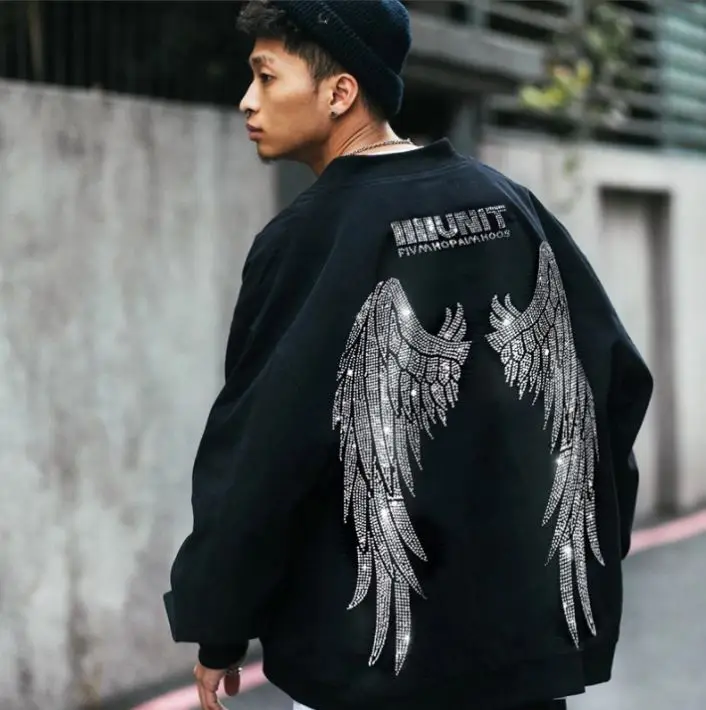 Casual Oversized sweatshirt men Fashion Terry Rhinestone crewneck sweatshirt Custom Print plus size men's hoodies & sweatshirts
Casual Oversized sweatshirt men Fashion Terry Rhinestone crewneck sweatshirt Custom Print plus size men's hoodies & sweatshirts