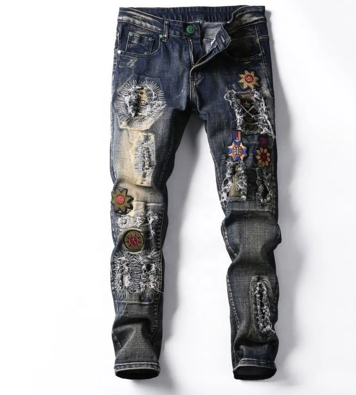 JH Elastic Embroidery Skinny Slim Fit Straight Jeans Denim Pants
JH Elastic Embroidery Skinny Slim Fit Straight Jeans Denim Pants