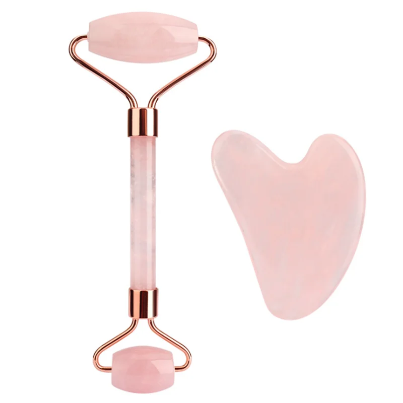 Best price rose quartz jade roller gua sha beauty facial massage rose jade roller for face with box, Pink rose quartz
Best price rose quartz jade roller gua sha beauty facial massage rose jade roller for face with box, Pink rose quartz