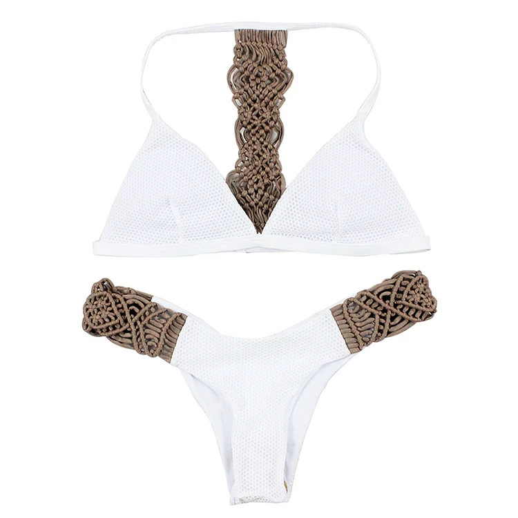 Ladies Vintage Bikini Set Sexy Crochet Swimwear Handmade Knitting Push Up Bathing Suit for Women
Ladies Vintage Bikini Set Sexy Crochet Swimwear Handmade Knitting Push Up Bathing Suit for Women