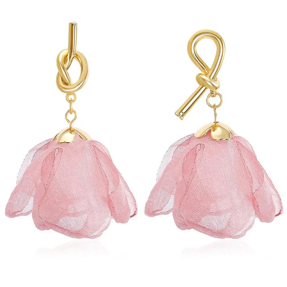 2019 European Fashion Elegant Pendant Women Dangle Trendy Fabric Nets Yarn Lace Pink Flower Pendant Stud Gauze Earring For Women, Yellow,red,blue,pink
2019 European Fashion Elegant Pendant Women Dangle Trendy Fabric Nets Yarn Lace Pink Flower Pendant Stud Gauze Earring For Women, Yellow,red,blue,pink