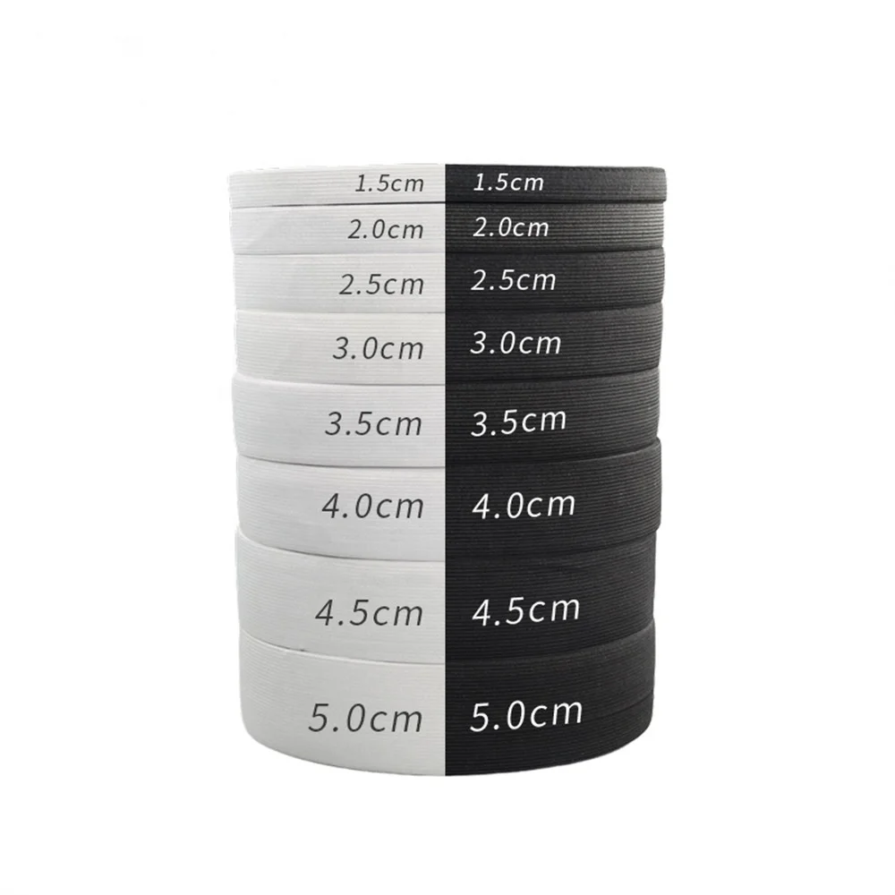 Manufacturer's direct knitted elastic band hook side pants elastic band black and white elastic band
Manufacturer's direct knitted elastic band hook side pants elastic band black and white elastic band