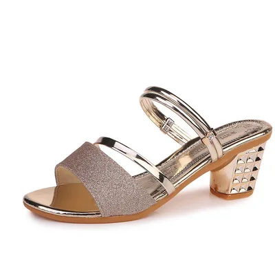 Summer new Korean sandals women's thick heel open toe middle heel with one shoe and two women's thick heel sandals, Colorful
Summer new Korean sandals women's thick heel open toe middle heel with one shoe and two women's thick heel sandals, Colorful