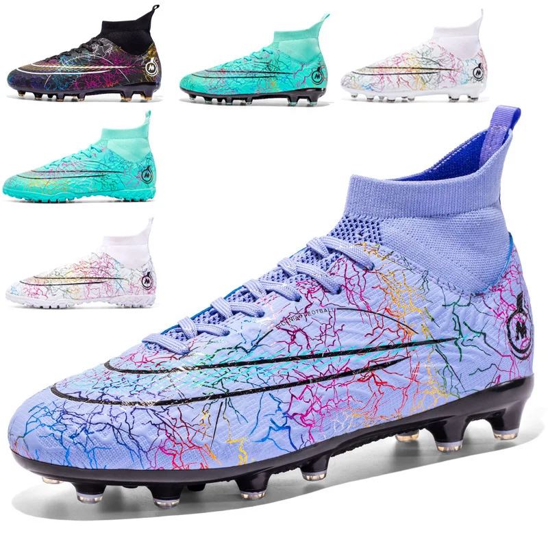 Wholesale Top Quality Custom logo Football Men Sport Shoe Cleats Running high-top Lawn Match Training Soccer Boots soccer shoes
Wholesale Top Quality Custom logo Football Men Sport Shoe Cleats Running high-top Lawn Match Training Soccer Boots soccer shoes