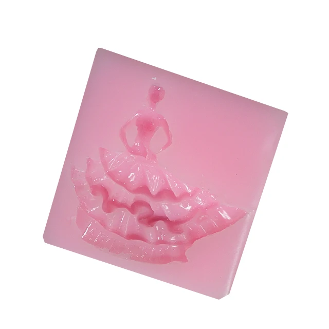 Crystal epoxy girl princess dress cake chocolate fondant silicone jewelry decoration mold, Pink
Crystal epoxy girl princess dress cake chocolate fondant silicone jewelry decoration mold, Pink