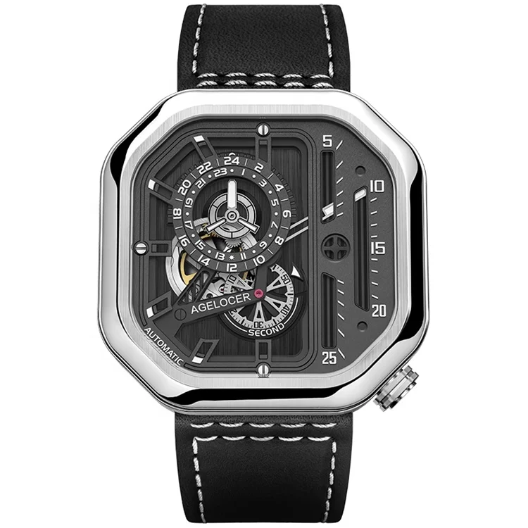 Unique Industrial Design Automatic Mechanical Movement Wristwatches Luxury Men's Skeleton Watch
Unique Industrial Design Automatic Mechanical Movement Wristwatches Luxury Men's Skeleton Watch