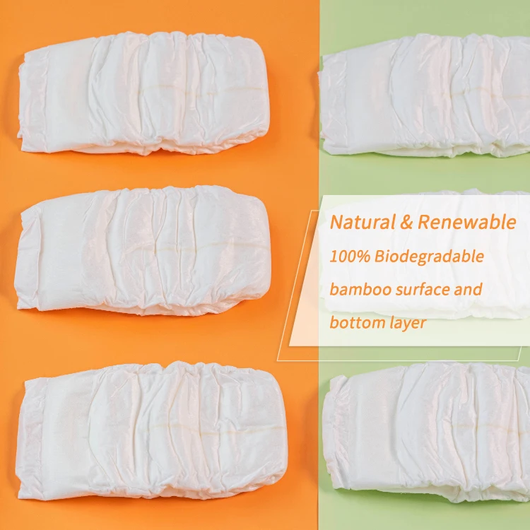 

Private label free samples a grade eco baby disposable biodegradable bamboo baby diaper wholesale in China, Colorful