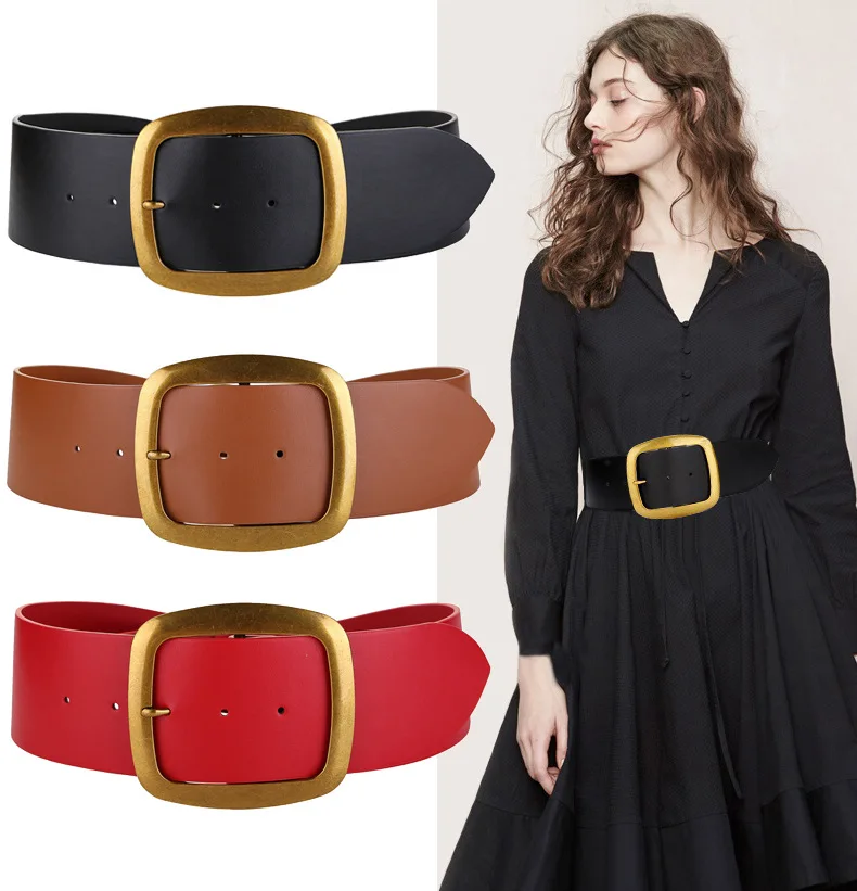 Free shipping Genuine leather wide women belts retro waist sealing women's fashion decoration skirt belted women's style belt
Free shipping Genuine leather wide women belts retro waist sealing women's fashion decoration skirt belted women's style belt