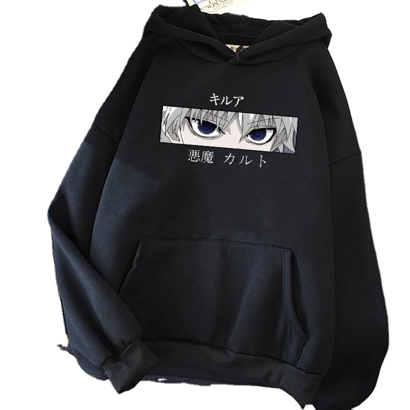 Women Hoodies Cartoon Women Pullovers Hoodies Sweatshirts Killua Zoldyck Devil Eye Print Anime Hoody Streetwear Tops, Customized color
Women Hoodies Cartoon Women Pullovers Hoodies Sweatshirts Killua Zoldyck Devil Eye Print Anime Hoody Streetwear Tops, Customized color