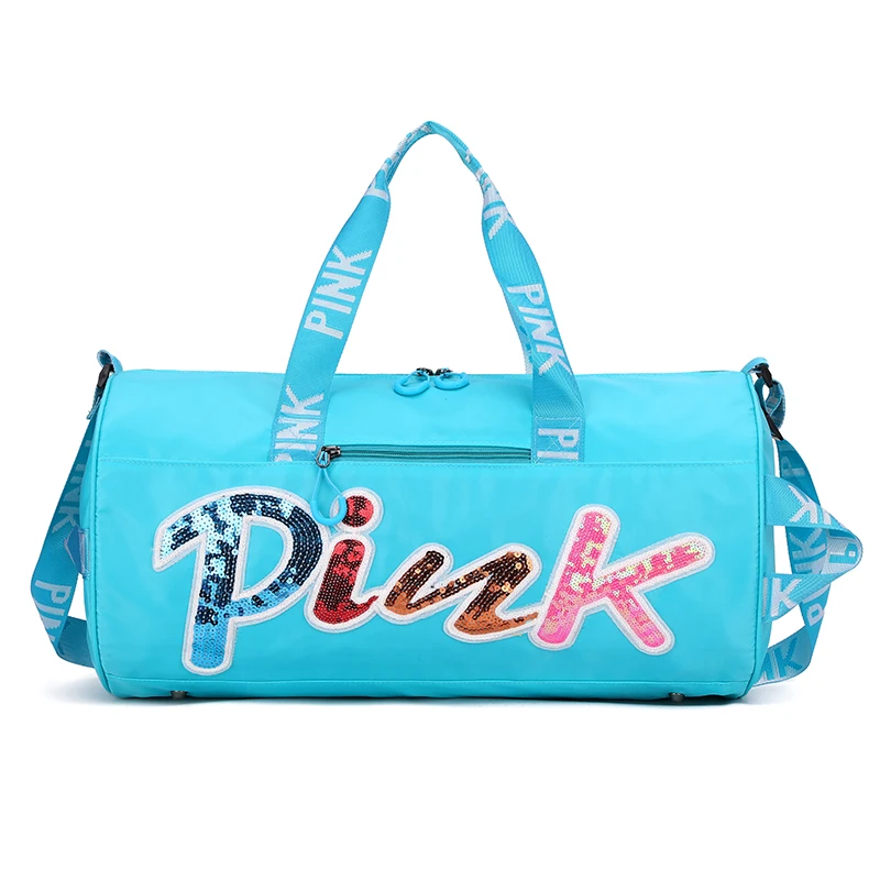 New design rainbow PINK duffel bag for women travel overnight bag large capacity outdoor ladies fitness sport gym bag
New design rainbow PINK duffel bag for women travel overnight bag large capacity outdoor ladies fitness sport gym bag