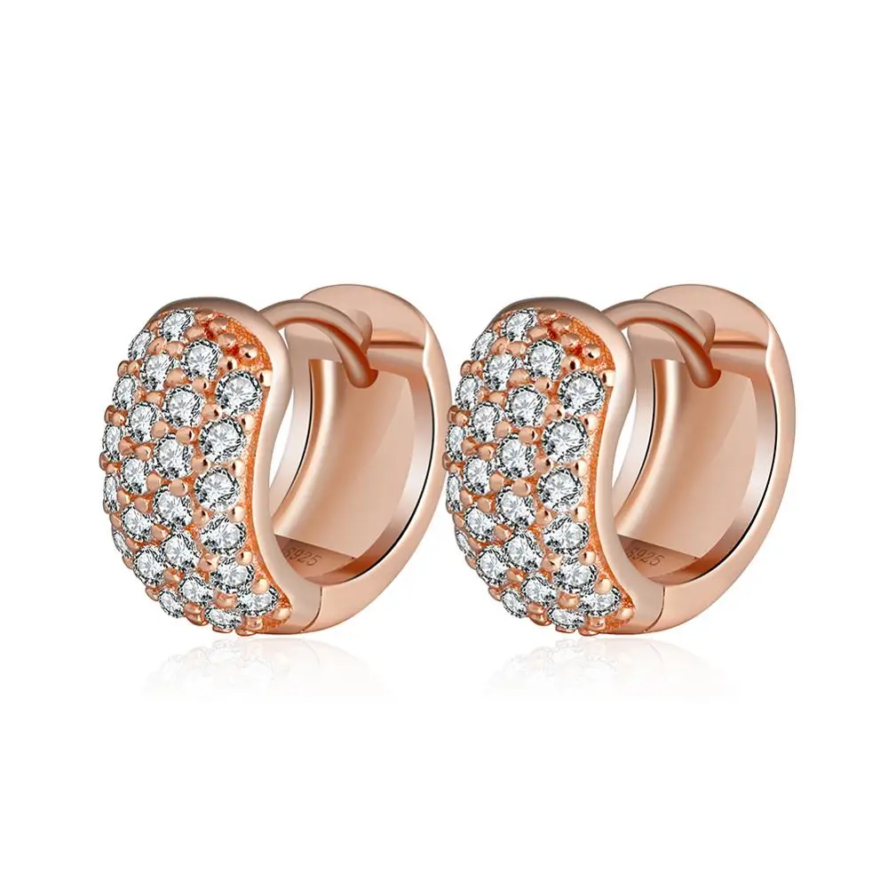 Custom Women Hoop Earrings 3 Layers Rhodium Plated/Rose Gold Plated 925 Sterling Sliver/Rose Gold Cute Hoop Earrings, Silver
Custom Women Hoop Earrings 3 Layers Rhodium Plated/Rose Gold Plated 925 Sterling Sliver/Rose Gold Cute Hoop Earrings, Silver