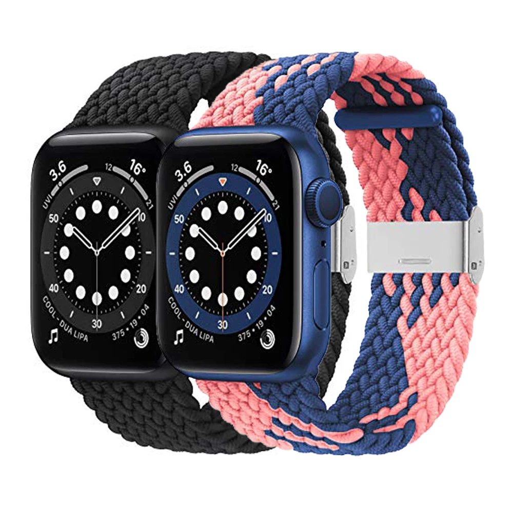 Stretchable Braided Nylon Woven Solo Band Loop For Iwatch 6 5 4 SE Stretchy Sports Elastic Watch Strap Band For Apple 40mm 44mm
Stretchable Braided Nylon Woven Solo Band Loop For Iwatch 6 5 4 SE Stretchy Sports Elastic Watch Strap Band For Apple 40mm 44mm