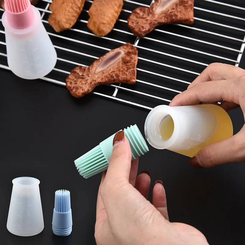 Silicone oil bottle brush barbecue oil brush kitchen tools barbecue seasoning brush, Pink, blue, green
Silicone oil bottle brush barbecue oil brush kitchen tools barbecue seasoning brush, Pink, blue, green