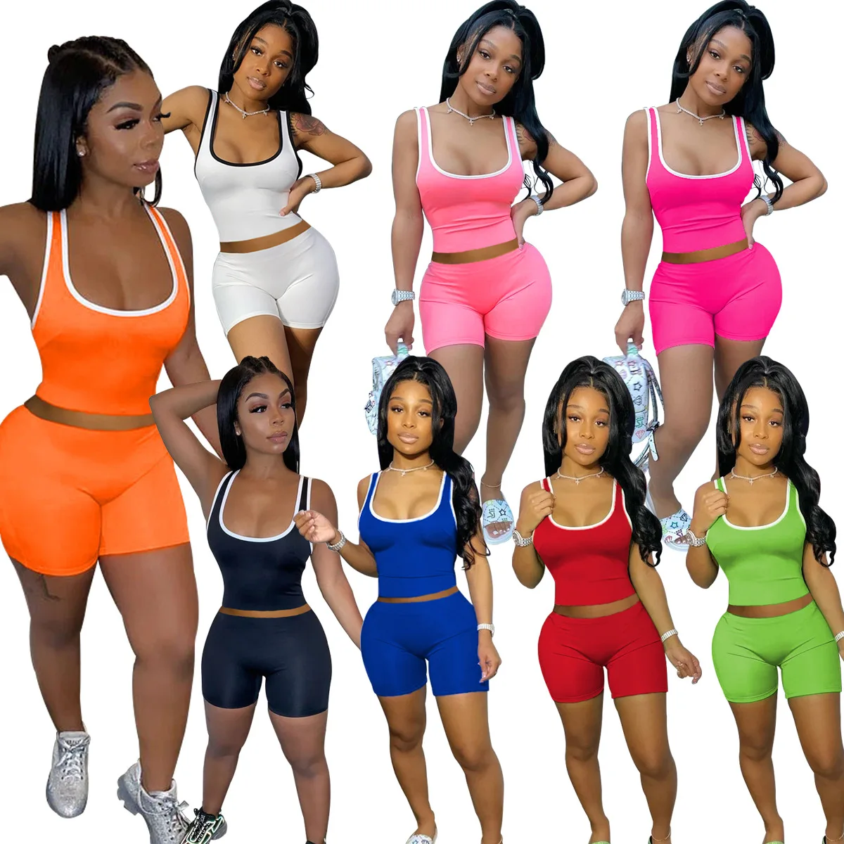 Summer 2021 booty shorts set short sets women zipper biker two piece shorts set, Pictures showed
Summer 2021 booty shorts set short sets women zipper biker two piece shorts set, Pictures showed