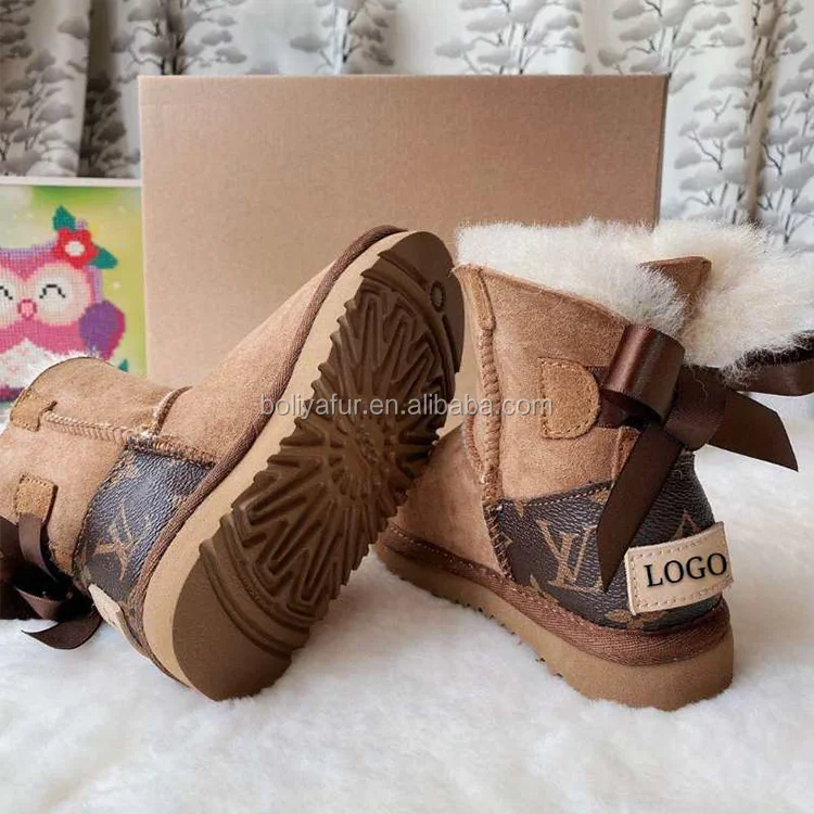 2020 new authentic sheepskin snow boots waterproof classic women's shoes women's bow, Customized color
2020 new authentic sheepskin snow boots waterproof classic women's shoes women's bow, Customized color